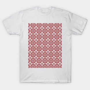 Circles and Diamonds Geometric Pattern T-Shirt